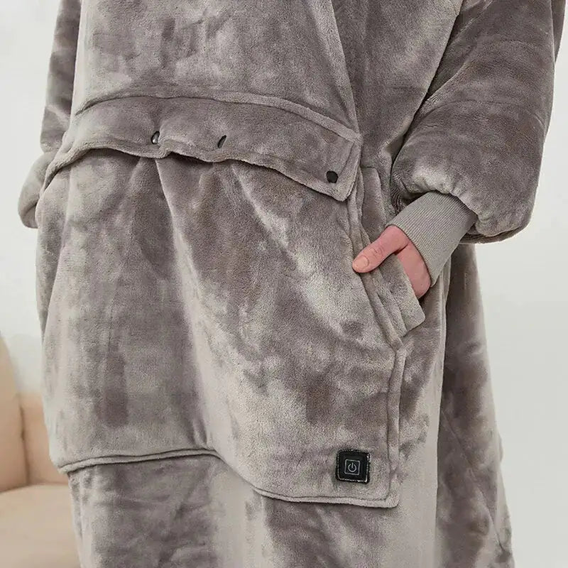 CozyCore Oversized Heated Hoodie Blanket